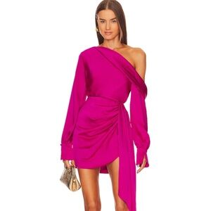 Simkhai Mae Draped Mini Skirt